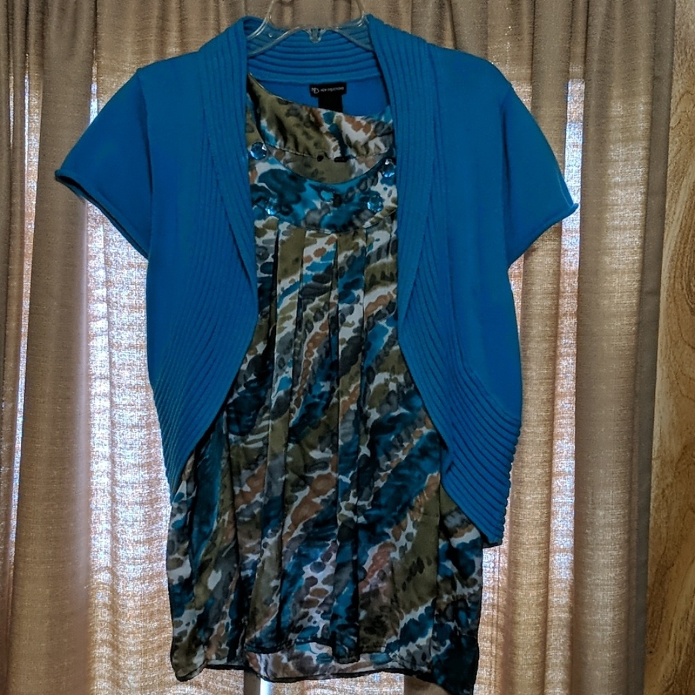 Camisole and crop sweater set